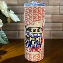 Load image into Gallery viewer, Zeta Cancer Survivor Tumbler