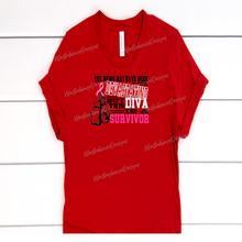 Load image into Gallery viewer, Devastating Diva Breast Cancer Survivor Tee
