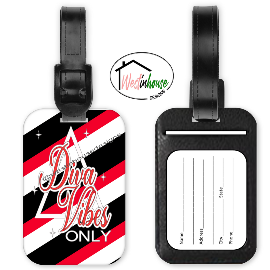 DST Diva Vibes Only Luggage Tag